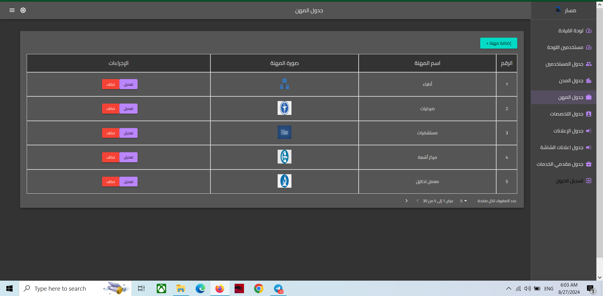 Admin Dashboard